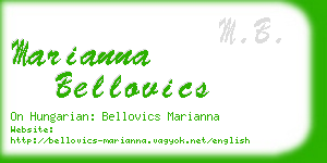 marianna bellovics business card